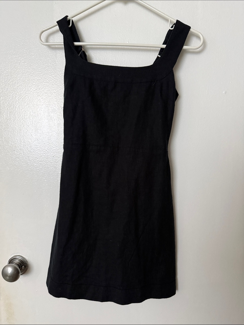 Abercrombie & Fitch Black Mini Dress with Square Neck